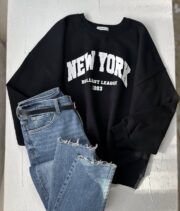 سويت شيرت نيويورك كاجوال بطباعة عصرية - Image 2