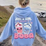 هودي شتوي بطباعة عصرية