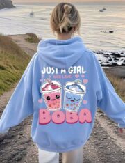 هودي شتوي بطباعة عصرية