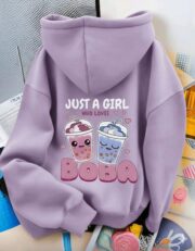 هودي شتوي بطباعة عصرية - Image 5