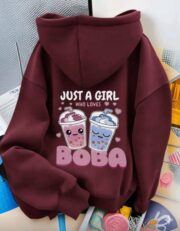 هودي شتوي بطباعة عصرية - Image 2