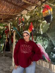 سويت شيرت NYC القطني - تصميم Oversized عصري - Image 2