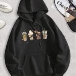 هودي "Coffee" قطن أوفر سايز - تشكيلة ألوان الشتاء