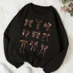 سويت شيرت "ليوبارد بو" (Leopard Bows Sweatshirt)