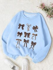 سويت شيرت "ليوبارد بو" (Leopard Bows Sweatshirt) - Image 4