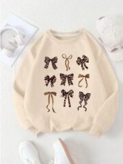سويت شيرت "ليوبارد بو" (Leopard Bows Sweatshirt) - Image 5