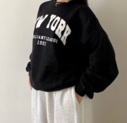 سويت شيرت نيويورك كاجوال بطباعة عصرية - Image 8