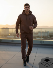 Coffee Brown Oversized Tracksuit - ترنج سمر ميلتون ليكرا المطور